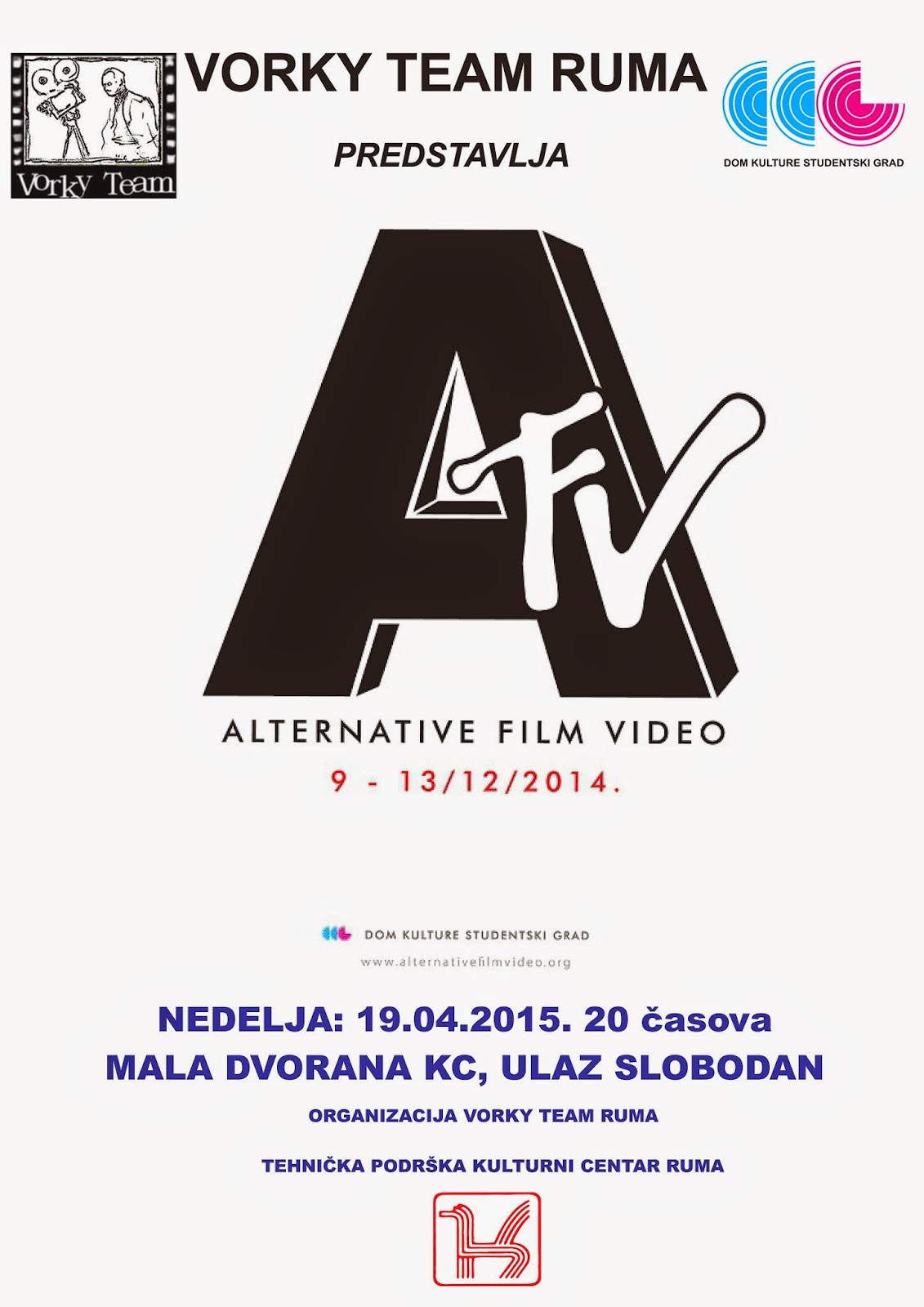 Alternative film/video 2014 - Plakat